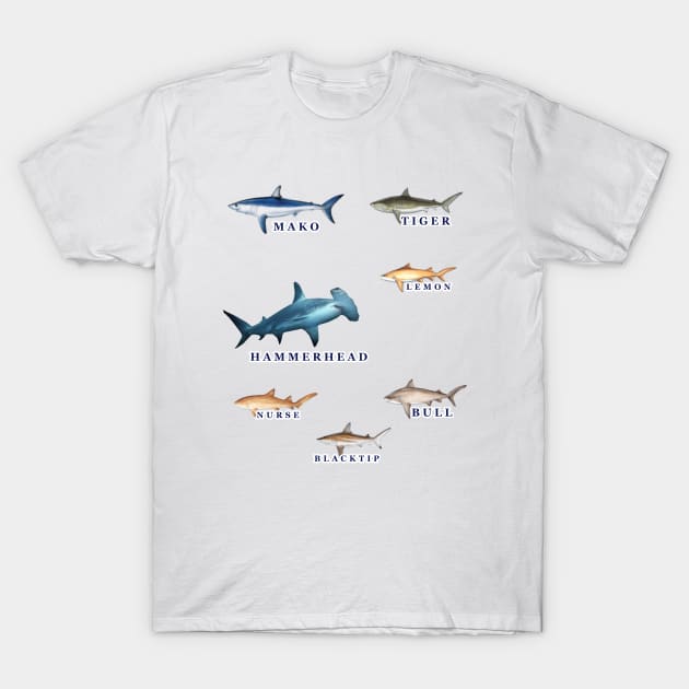 Favorite Florida Keys Sharks T-Shirt by KeysTreasures